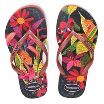 Sandália Havaianas Slim Tropical Feminina Sandália Havaianas Slim Tropical Feminina