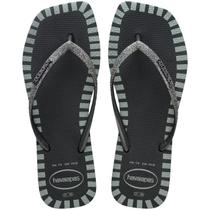 Sandalia havaianas square glitter contr fc