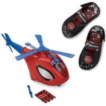 Sandália Helicóptero Homem Aranha Sky Menino - PretoeVermelho Sandália Helicóptero Homem Aranha Sky Menino - PretoeVermelho
