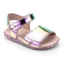 Sandália Infant Bibi Baby Soft Fem Rosa Holografico 1142059 Sandália Infant Bibi Baby Soft Fem Rosa Holografico 1142059