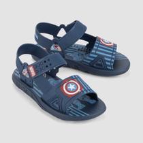 Sandalia Infantil Azul Marvel Capitão America Grendene 22860