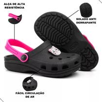 Sandália Infantil Babuche Chinela Menina Infantil Personagem Criança Preto Rosa Sandália Infantil Babuche Chinela Menina Infantil Personagem Criança Preto Rosa