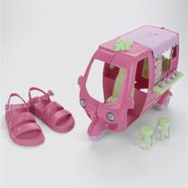 Sandália Infantil Barbie Com Sorvete Menina - Rosa Sandália Infantil Barbie Com Sorvete Menina - Rosa