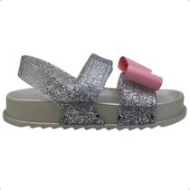 Sandalia Infantil Barbie Flatform Charm Baby Grendene 23202