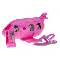 Sandália Infantil Barbie Flight + Avião Grendene Kids 22936