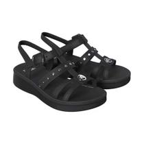 Sandália Infantil Barbie Fuzz Preto Chumbo Grendene Kids 23253-BN053