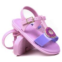 Sandalia Infantil Bebe Menina Papete Rasteira Chinelo Feminina Ajustável