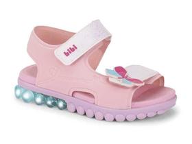 Sandália Infantil BIBI Roller Light Luz Led Colorido Borboleta Casual Escolar Feminino Sandália Infantil BIBI Roller Light Luz Led Colorido Borboleta Casual Escolar Feminino