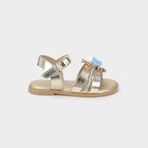 Sandália Infantil Bibi Shine Mini Dourada de Abelha Sandália Infantil Bibi Shine Mini Dourada de Abelha