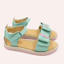 Sandália Infantil Blue Feminina Emma Verde Agua