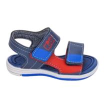 Sandália Infantil Casual Kidy Masculina 00109800108 - Azul/Vermelho