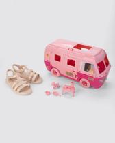 Sandália Infantil com Acessório Barbie Road Trip Grendene Kids