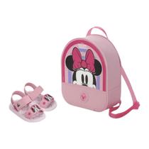 Sandália Infantil Com Mochila Disney Stitch Minnie Mickey 23078