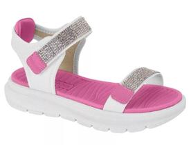 Sandália Infantil Com tiras autocolantes Menina Molekinha 2360.102.16562