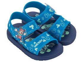 Sandália Infantil Disney Mickey Baby Menino Grendene Azul