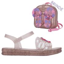 Sandália Infantil Feminina Barbie Fly com Mochila Grendene Kids 23268 Sandália Infantil Feminina Barbie Fly com Mochila Grendene Kids 23268