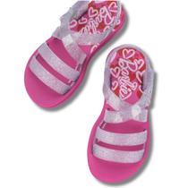 Sandália Infantil Feminina Barbie Grendene Kids Rasteira Kit