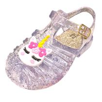 Sandália Infantil Feminina Bebê Unicórnio Cristal Glitter Juju - Juju Shoes