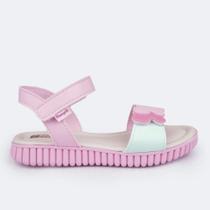 Sandália Infantil Feminina Candy Fecho Duplo Borboleta Colorida