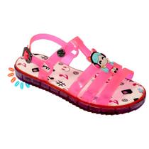 Sandália Infantil Feminina Flat Led Luzinha Blogueira Moda