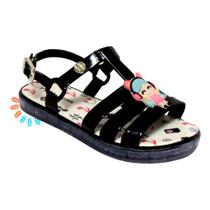 Sandália Infantil Feminina Flat Led Luzinha Blogueira Moda