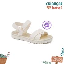 Sandalia infantil feminina klin lola - off white 420026000