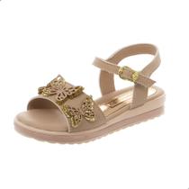 Sandália Infantil Feminina Menina Papete Com Tiras Festa