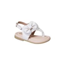 Sandália Infantil Feminina Ortopé Sonho Laço Off White