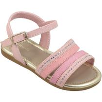 Sandália Infantil Feminina Pampili Mili cor Rosa Glacê