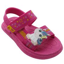 Sandália Infantil Feminina Papete Danper Rosa Pink Menina Sandália Infantil Feminina Papete Danper Rosa Pink Menina