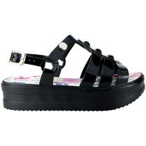 Sandália Infantil Feminina Plataforma Trio De Laço Miss Miss