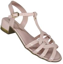 Sandália Infantil Feminina Salto Bloco Verniz Kidy 144-0195-4005