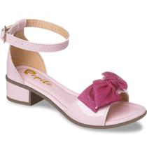 Sandália Infantil Feminina Social Com Saltinho
