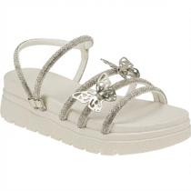 Sandália Infantil Feminina Tratorada Borboleta Salto Plataforma Macia