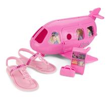 Sandália Infantil Grendene Barbie Flight Rosa Claro