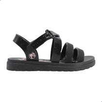 Sandália Infantil Grendene Barbie Sweet Bag Preto/Rosa