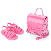 Sandália Infantil Grendene Barbie Sweet Bag Rosa 22955