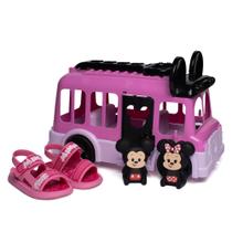 Sandália Infantil Grendene Disney Baby Minnie Rosa/Branco Sandália Infantil Grendene Disney Baby Minnie Rosa/Branco
