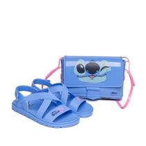 Sandália Infantil Grendene Disney Stitch Bolsa Azul/Rosa Sandália Infantil Grendene Disney Stitch Bolsa Azul/Rosa