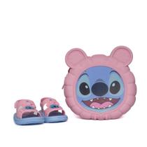 Sandália Infantil Grendene Disney Stitch Puff Bag Rosa/azul Sandália Infantil Grendene Disney Stitch Puff Bag Rosa/azul