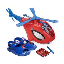 Sandália Infantil Grendene Homem Aranha Sky Operation Azul/vermelho