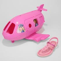 Sandália Infantil Grendene Kids Barbie Flight + Avião Menina