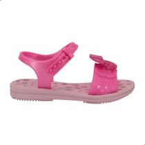 Sandália Infantil Grendene Kids Minnie Dress Lik Com Óculos Rosa Perolado