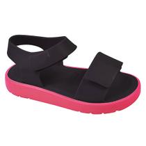 Sandália Infantil Happy Preto Magenta Luelua 109000-205