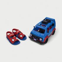Sandália Infantil Homem Aranha Com Furgão Grendene Kids Vermelha Sandália Infantil Homem Aranha Com Furgão Grendene Kids Vermelha