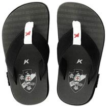 Sandália Infantil Kenner Kivah Vasco Cruzmaltina - Preto e Branco