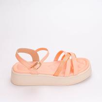 Sandália Infantil Kidy Flat Form com Brinquedo Laranja