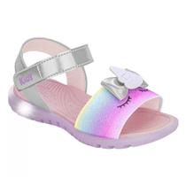 Sandália Infantil Kidy Menina Feminino Com Luz Led Com NF