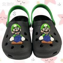 Sandália Infantil Masculina Babuche Estampa do Luigi Leve e Confortável Sandália Infantil Masculina Babuche Estampa do Luigi Leve e Confortável