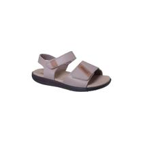 Sandália Infantil Masculina Ortopé Autêntica Fecho Duplo Cinza Rato